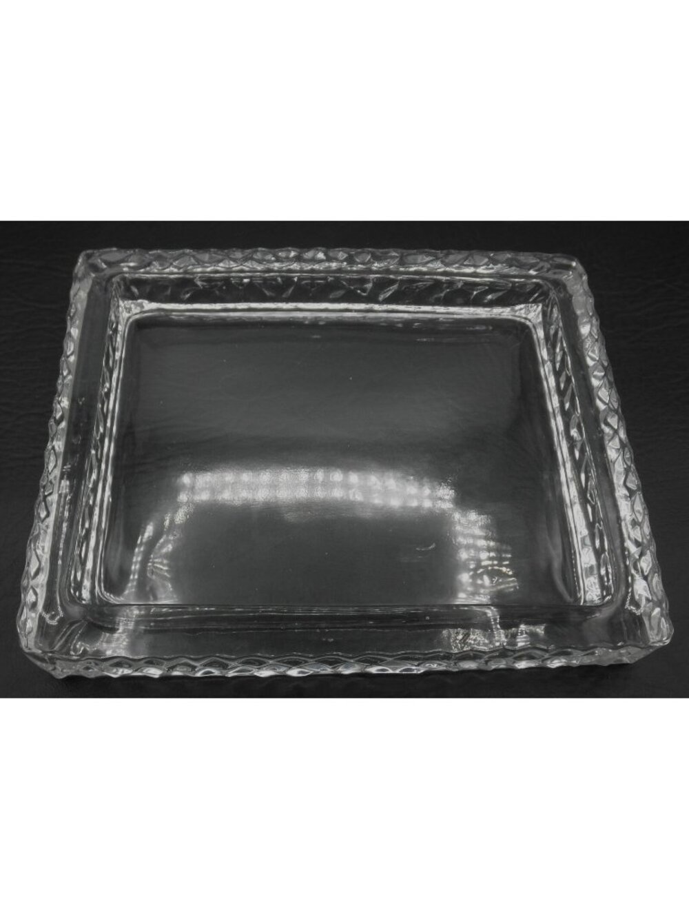 Antique Heavy Glass Candy Store Display Tray for Chocolates Clear Glass